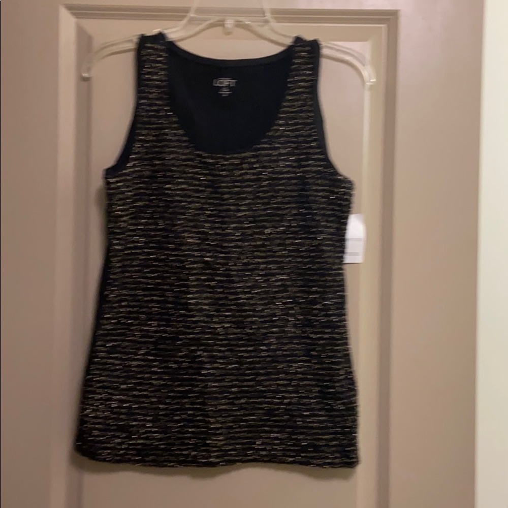 Black and gold cami